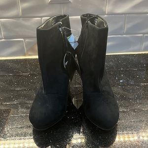 Black High Heel Boots New With Tags